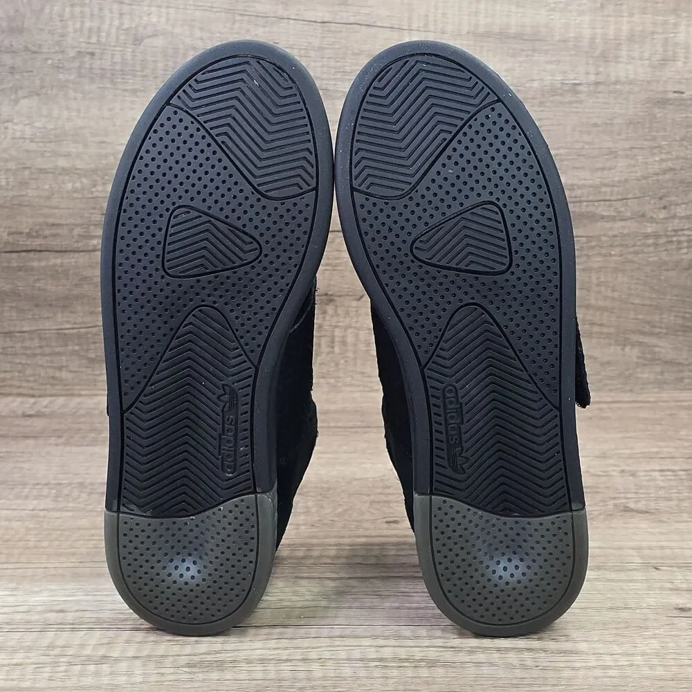 Adidas Tubular Invader Strap Men's Size 7 Women's Sz 8.5 Black Sneakers (BA7330)